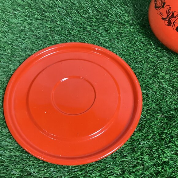 Vintage Mushroom Fondue Set Orange Green - Picture 4 of 16